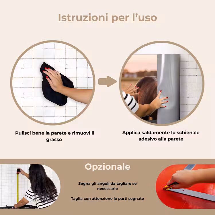 Paraschizzi cucina - Cavallo - Tramonto - Marrone — 6