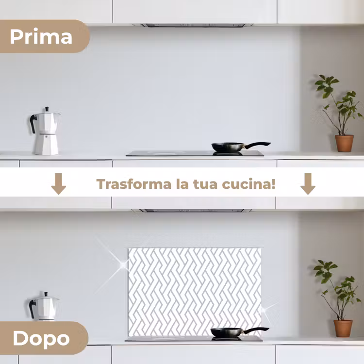 Paraschizzi cucina - Grafica - Motivo - Moderno - Linea — 7