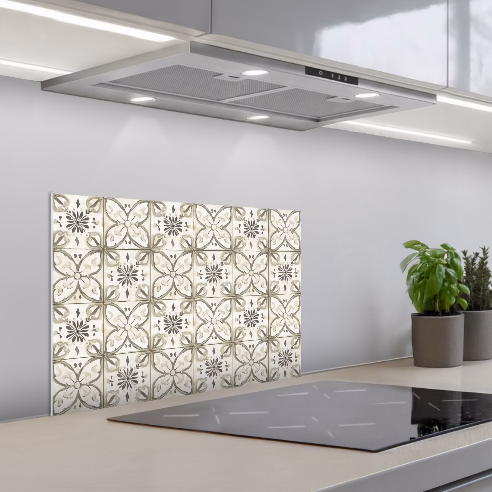 Paraschizzi cucina - Antico - Piastrella - Beige — 1