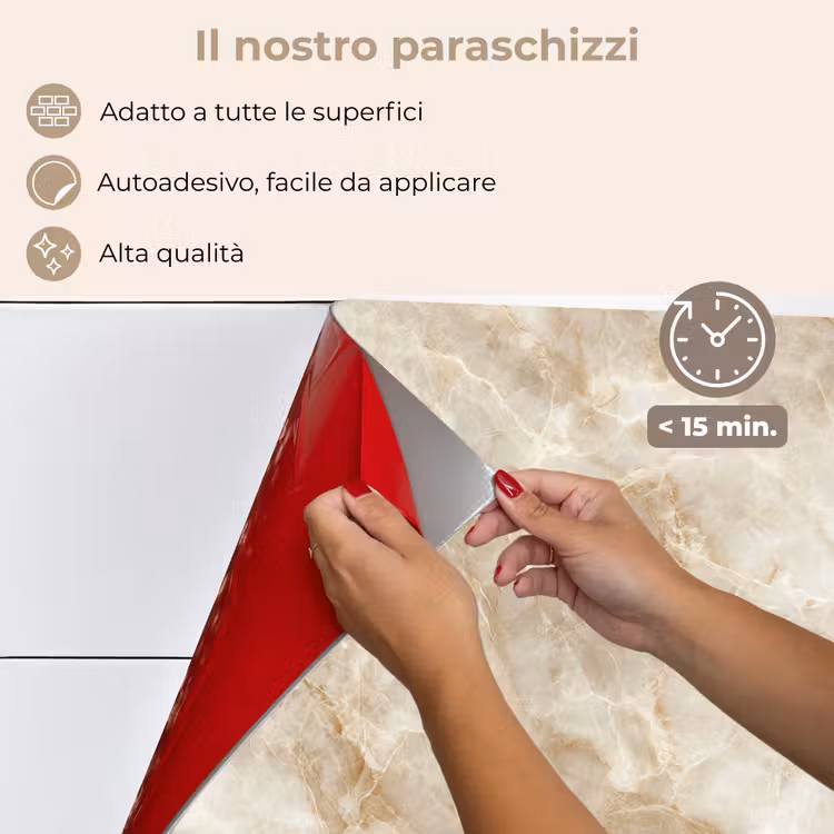Paraschizzi cucina - Beige chiaro - Onice - Sottile — 4