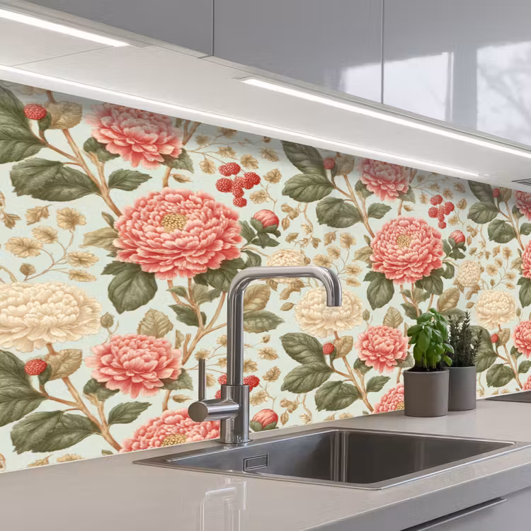 Schienale cucina - Classico - Botanico - Multicolore — 2