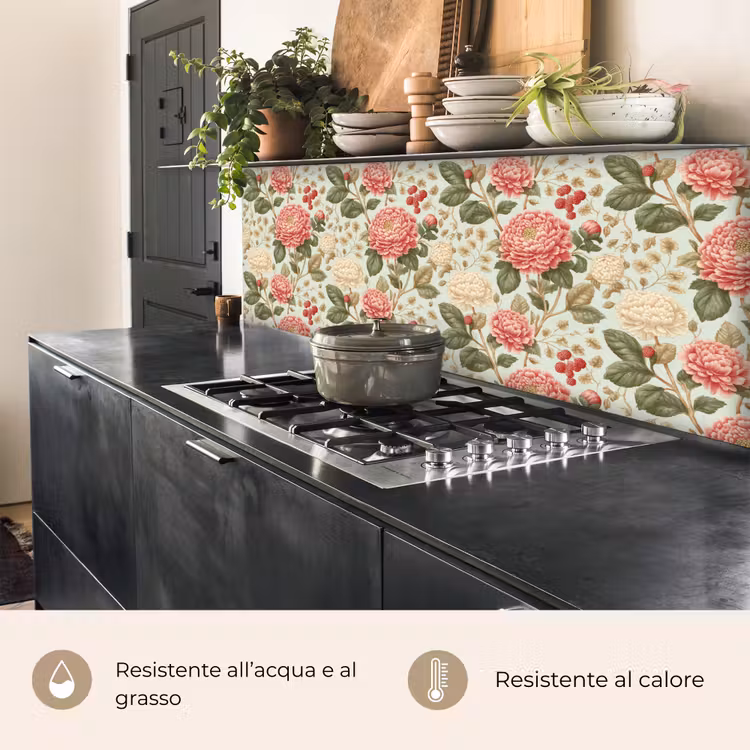 Schienale cucina - Classico - Botanico - Multicolore — 5