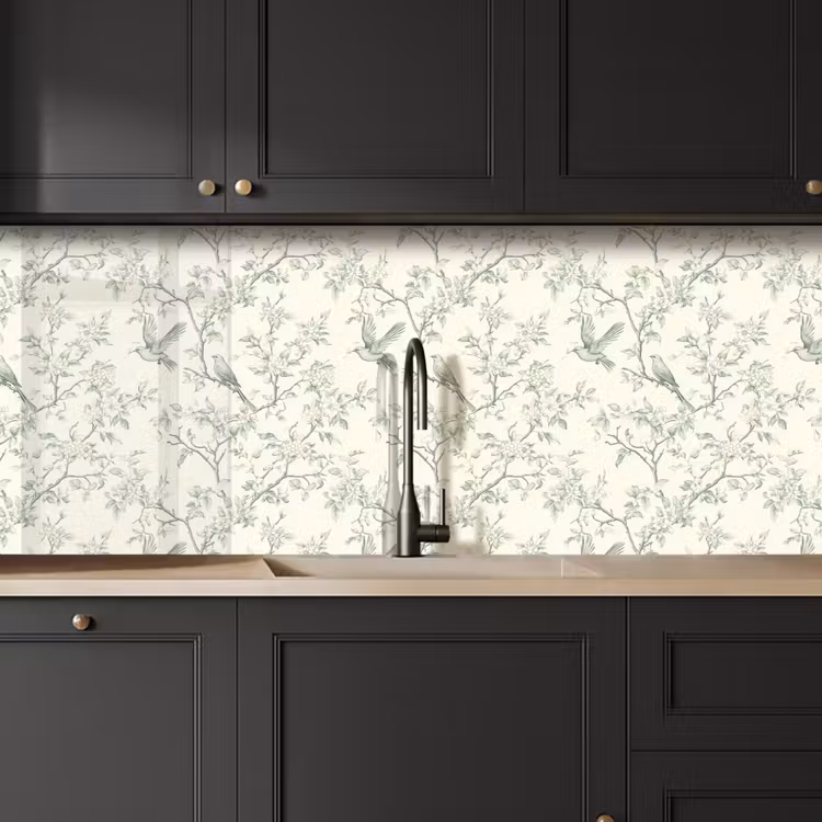 Schienale cucina - Classico - Uccelli - Verde — 6
