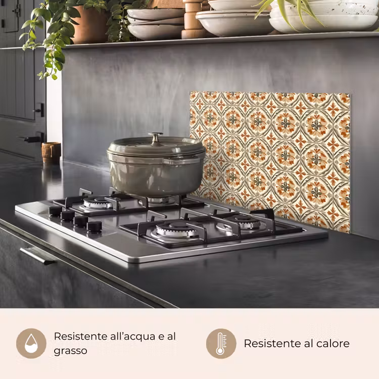 Paraschizzi cucina - Elegante - Antico - Colorato — 2