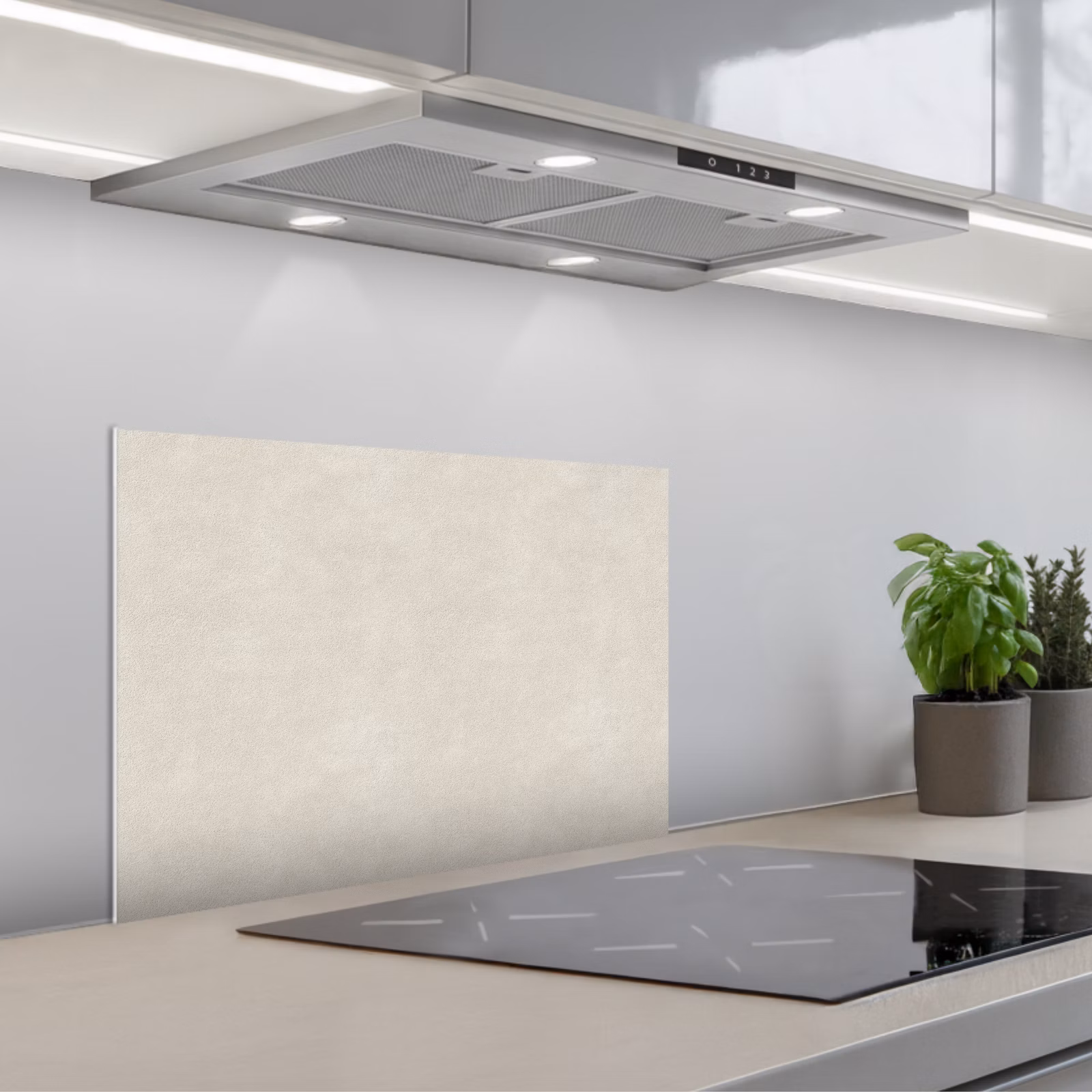 Paraschizzi cucina - Color sabbia - Moderno - Liscio — 1
