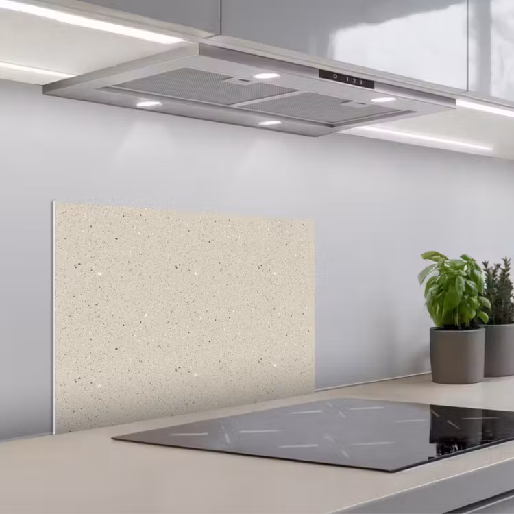 Paraschizzi cucina - Beige chiaro - Terrazzo - Grigio — 1