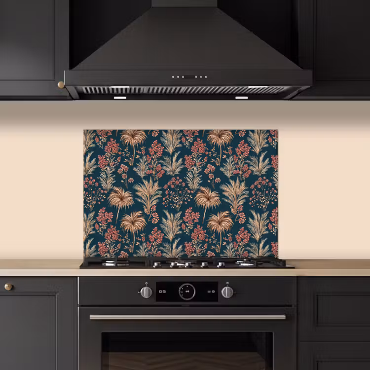 Paraschizzi cucina - Botanico - Motivo - Blu — 5