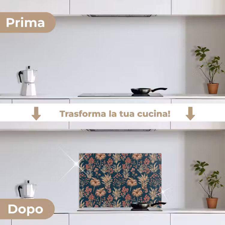 Paraschizzi cucina - Botanico - Motivo - Blu — 7