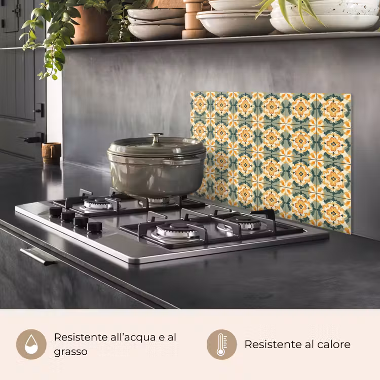 Paraschizzi cucina - Ceramica - Intemperie - Colore — 2