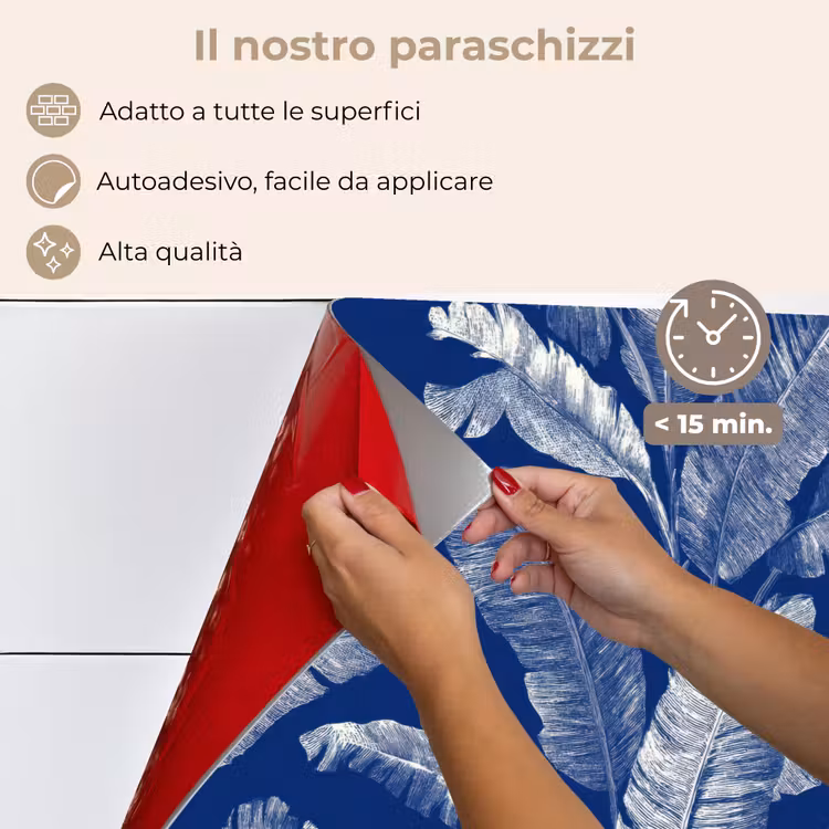 Paraschizzi cucina - Foglia - Palma - Blu — 4