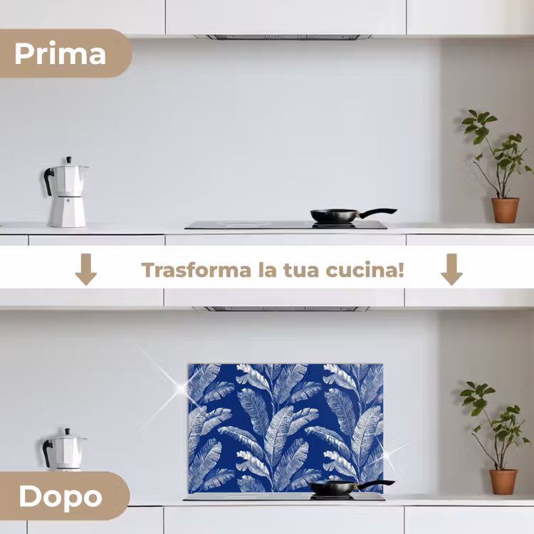 Paraschizzi cucina - Foglia - Palma - Blu — 7