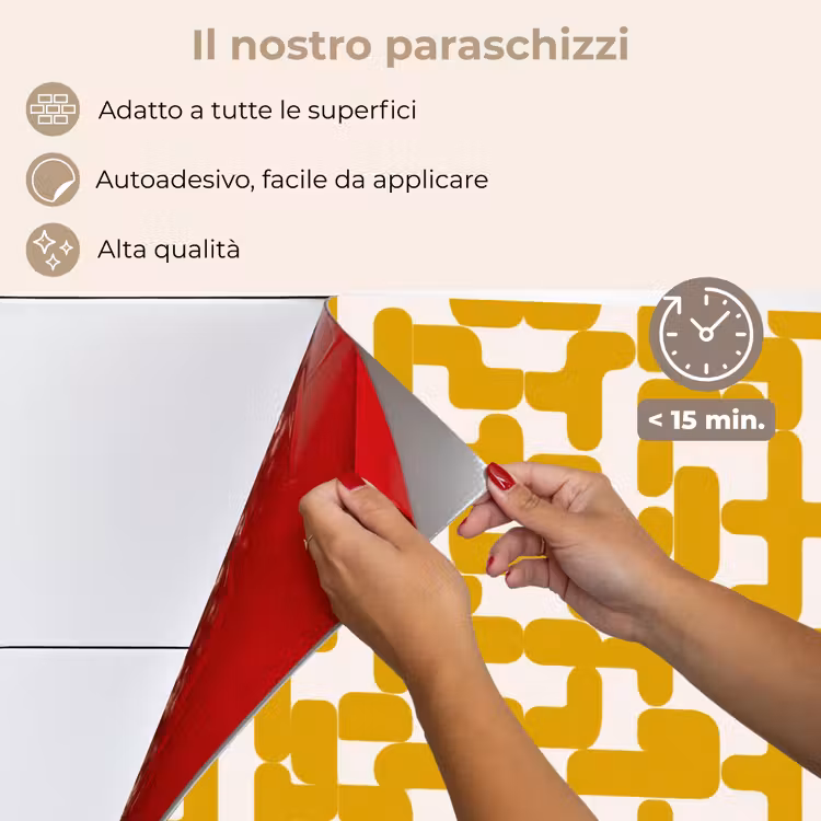 Paraschizzi cucina - Giallo - Beige - Motivo — 4
