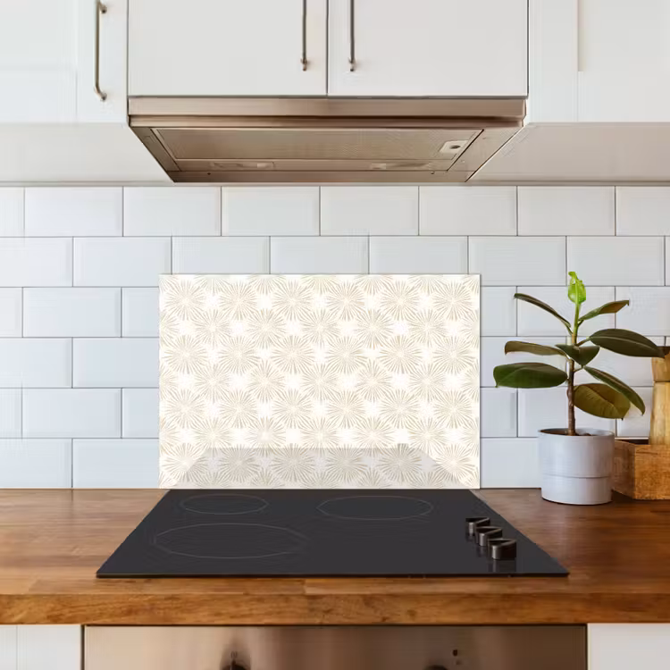 Paraschizzi cucina - Astratto - Motivo - Beige — 3