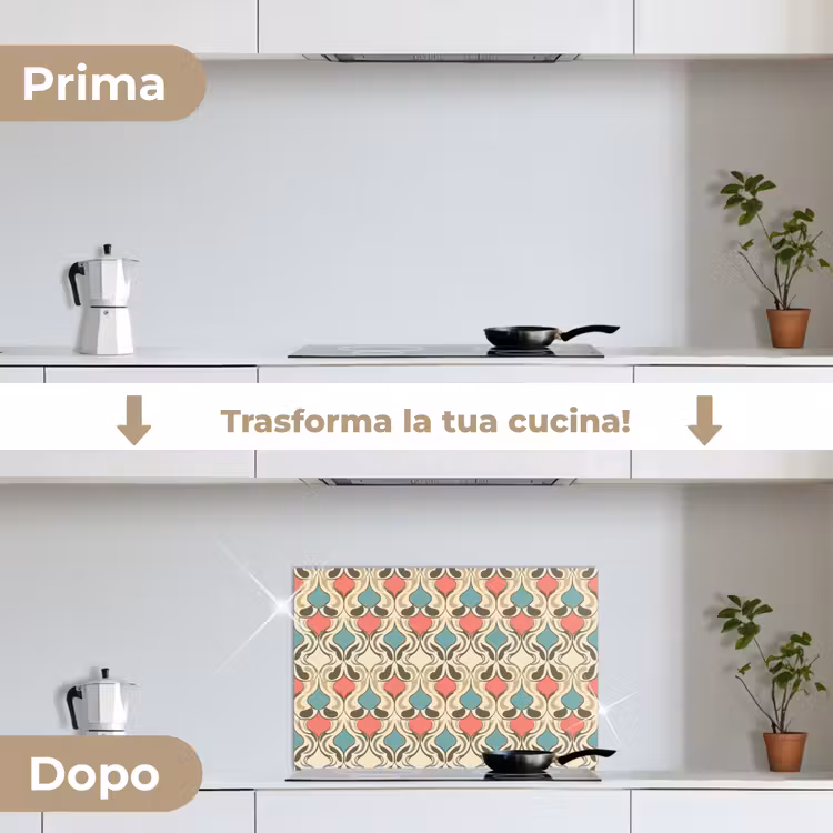 Paraschizzi cucina - Barocco - Retrò - Colorato — 7