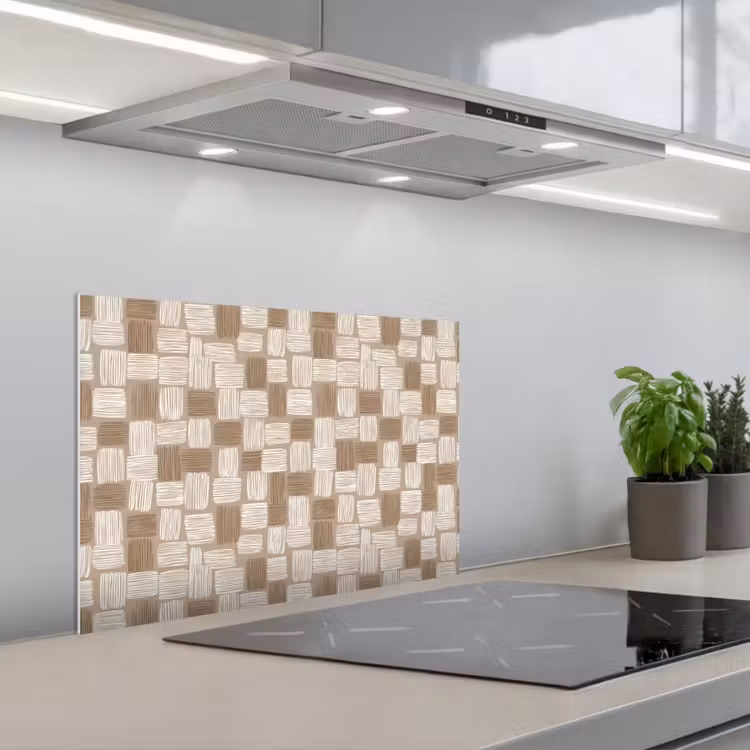 Paraschizzi cucina - Blocco - Modello - Marrone — 1