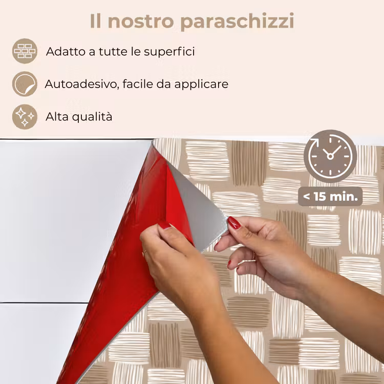 Paraschizzi cucina - Blocco - Modello - Marrone — 4