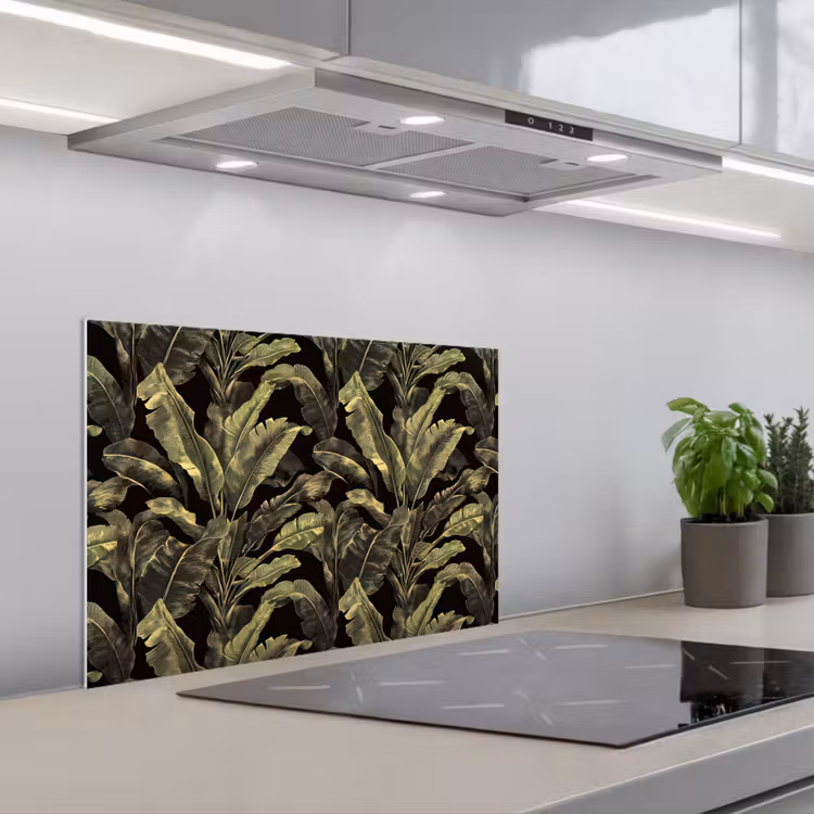 Paraschizzi cucina - Botanico - Foglie - Verde — 1