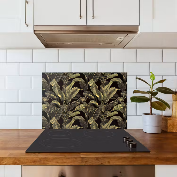 Paraschizzi cucina - Botanico - Foglie - Verde — 3