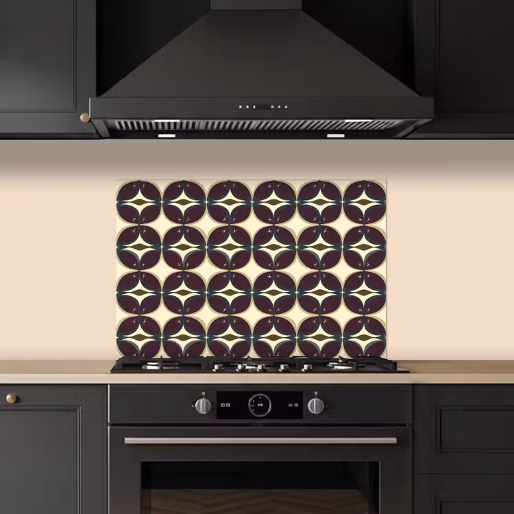 Paraschizzi cucina - Cerchio - Retrò - Colorato — 5