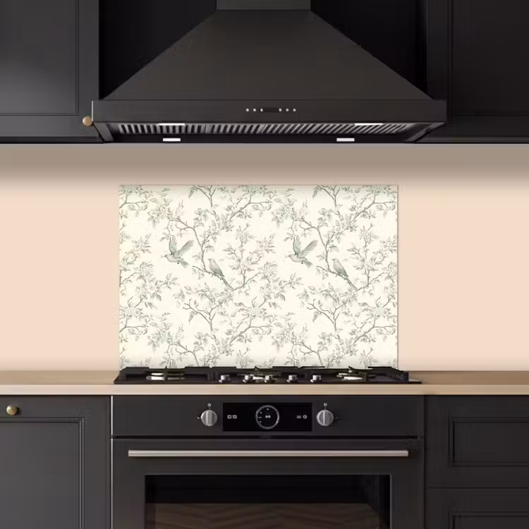 Paraschizzi cucina - Classico - Uccelli - Verde — 5