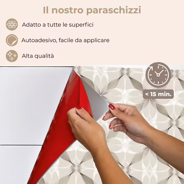 Paraschizzi cucina - Grafica - Motivo - Grigio — 4