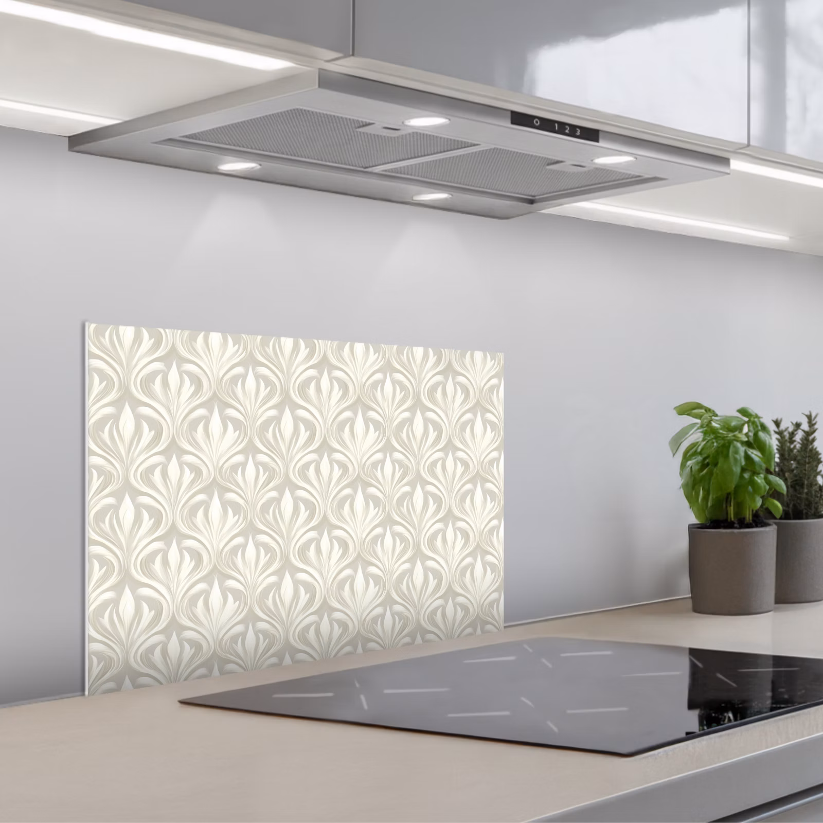 Paraschizzi cucina - Barocco - Motivo - Beige — 1