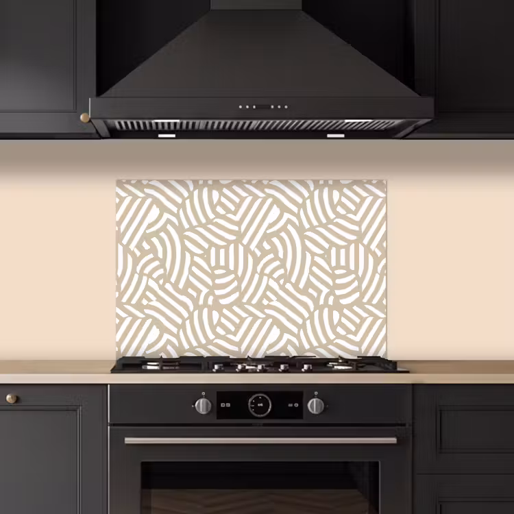 Paraschizzi cucina - Astratto - Moderno - Beige — 5