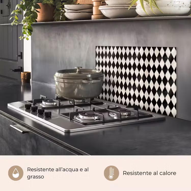 Paraschizzi cucina - Classico - Modello - Nero — 2