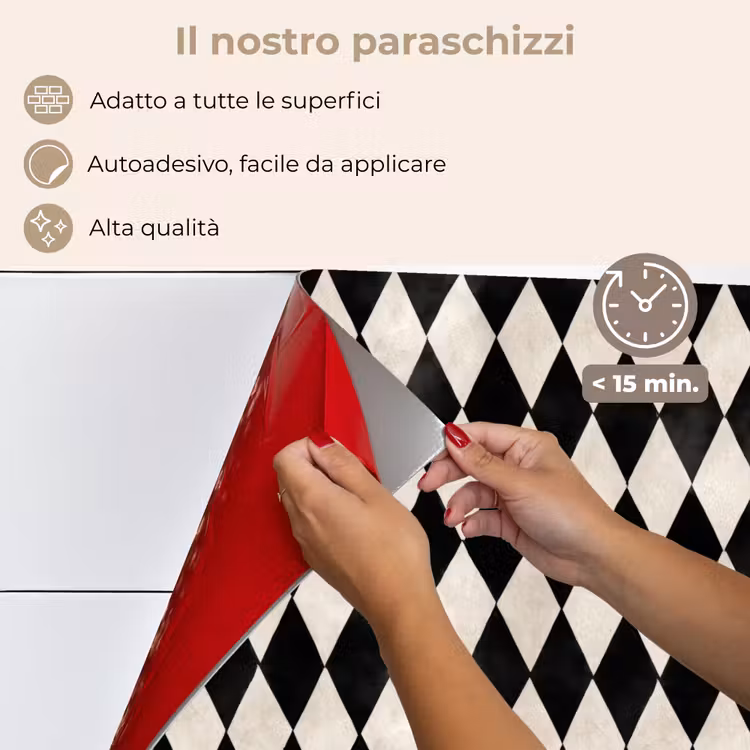 Paraschizzi cucina - Classico - Modello - Nero — 4