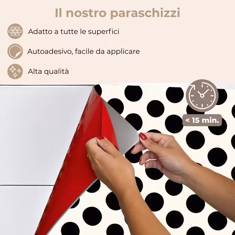 Paraschizzi cucina - Classico - Pois - Nero — 4