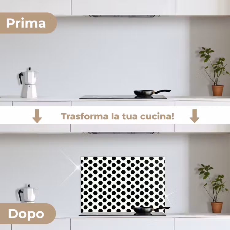 Paraschizzi cucina - Classico - Pois - Nero — 7