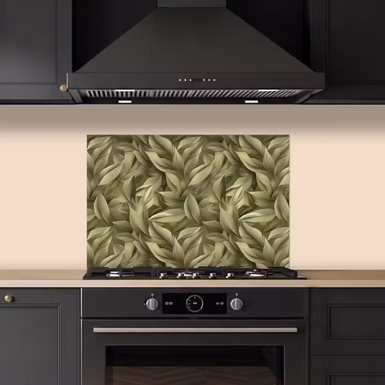 Paraschizzi cucina - Foglie - Moderno - Verde — 5