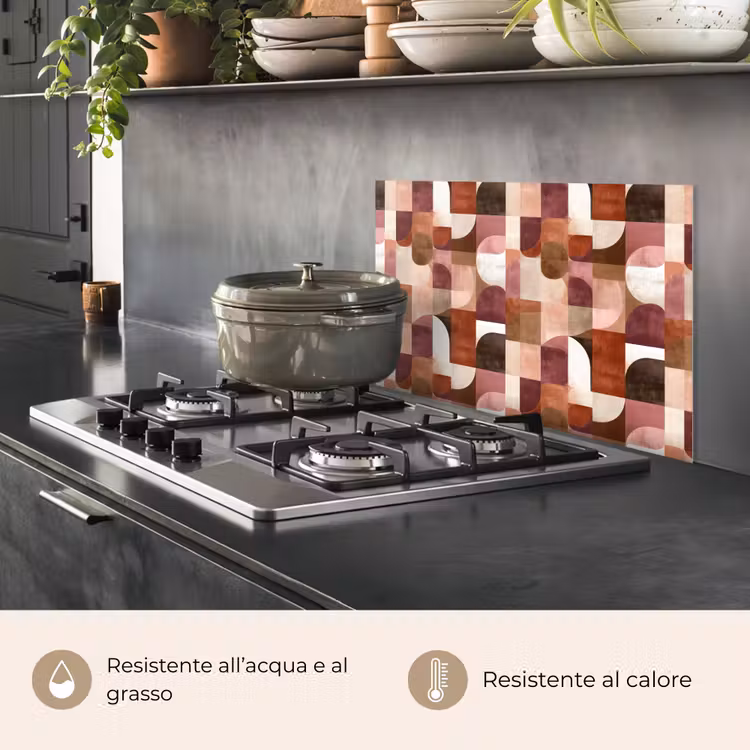 Paraschizzi cucina - Geometria - Moderno - Retrò — 2
