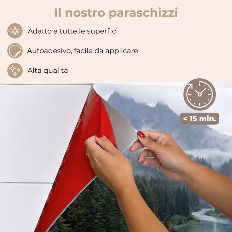Paraschizzi cucina - Cascata - Alberi - Montagne — 4