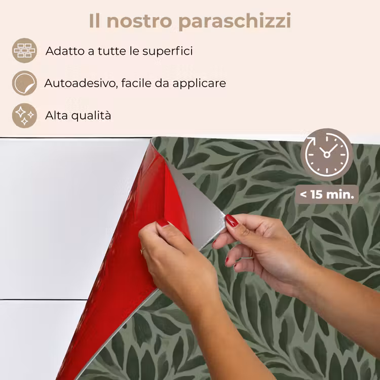 Paraschizzi cucina - Foglie - Biologico - Verde — 4