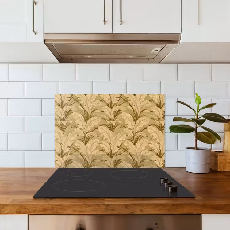 Paraschizzi cucina - Foglie di palma - Classico - Verde — 3