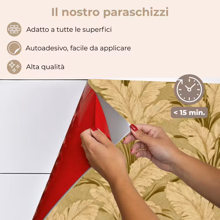 Paraschizzi cucina - Foglie di palma - Classico - Verde — 4
