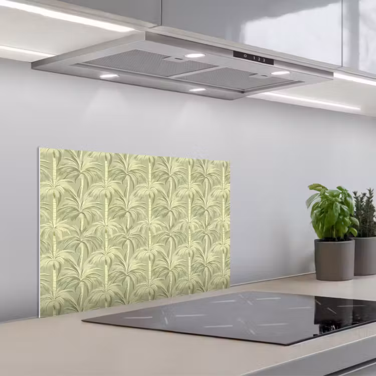 Paraschizzi cucina - Foresta di palme - Tropicale - Verde — 1
