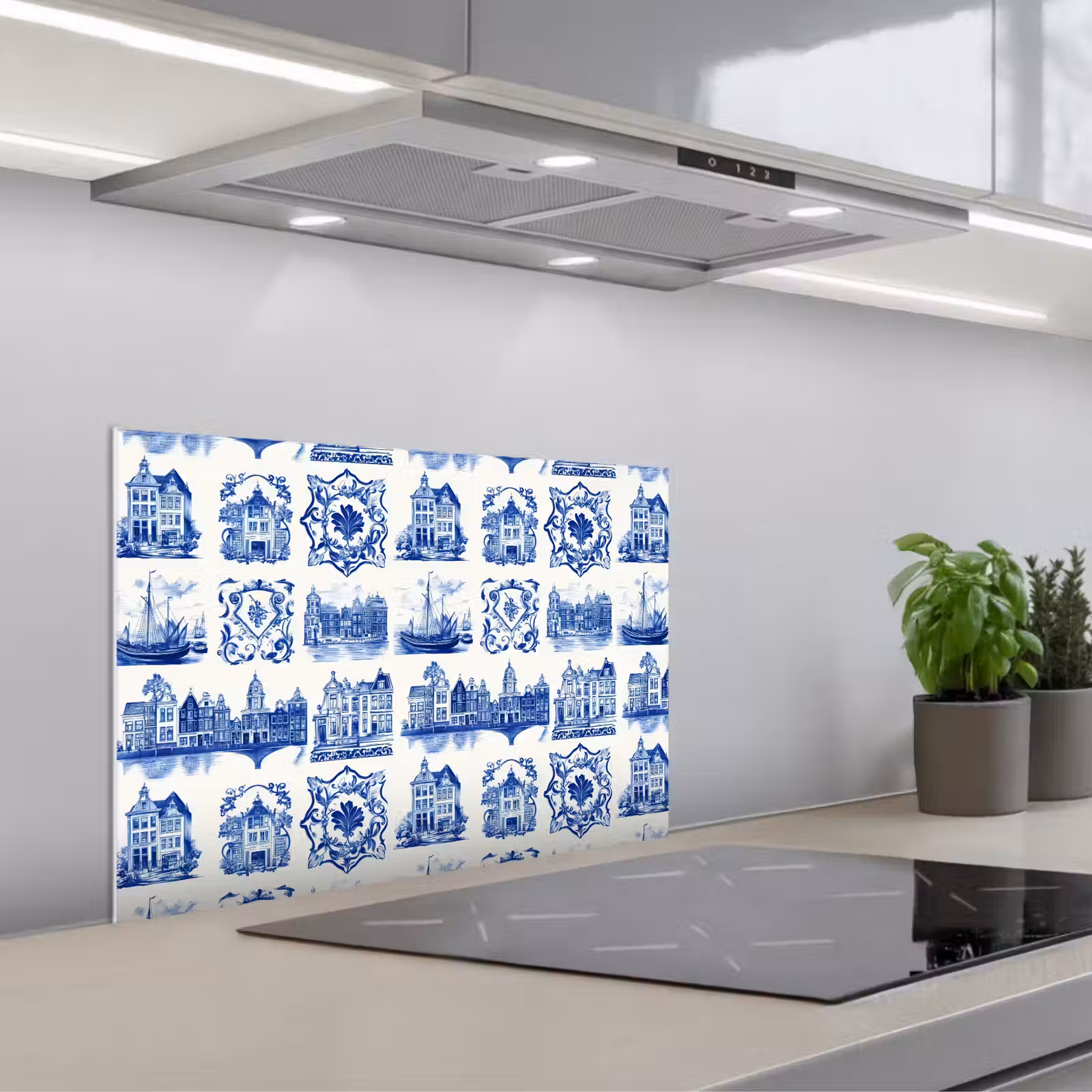 Paraschizzi cucina - Case - Navi - Blu — 1
