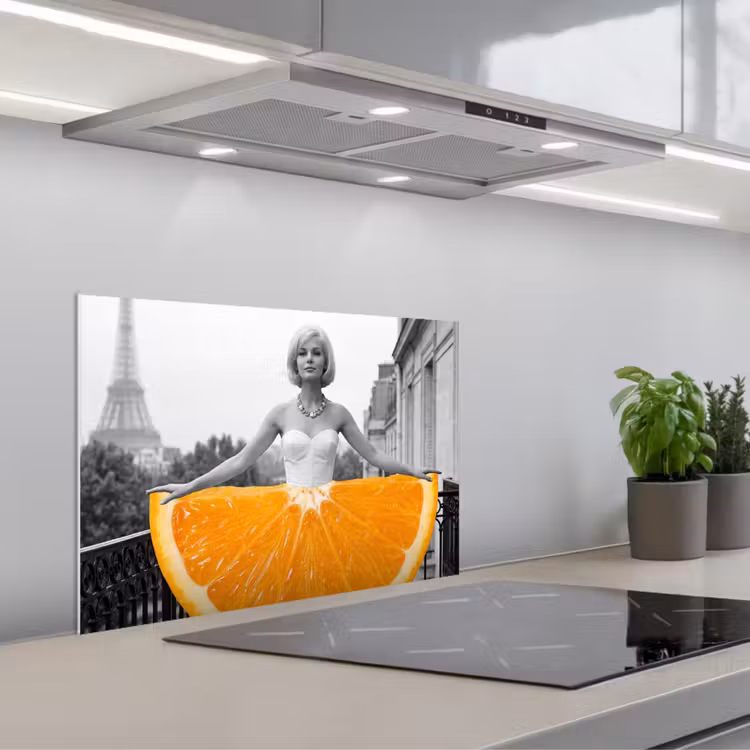 Paraschizzi cucina - Arancione - Torre Eiffel - Donna — 1