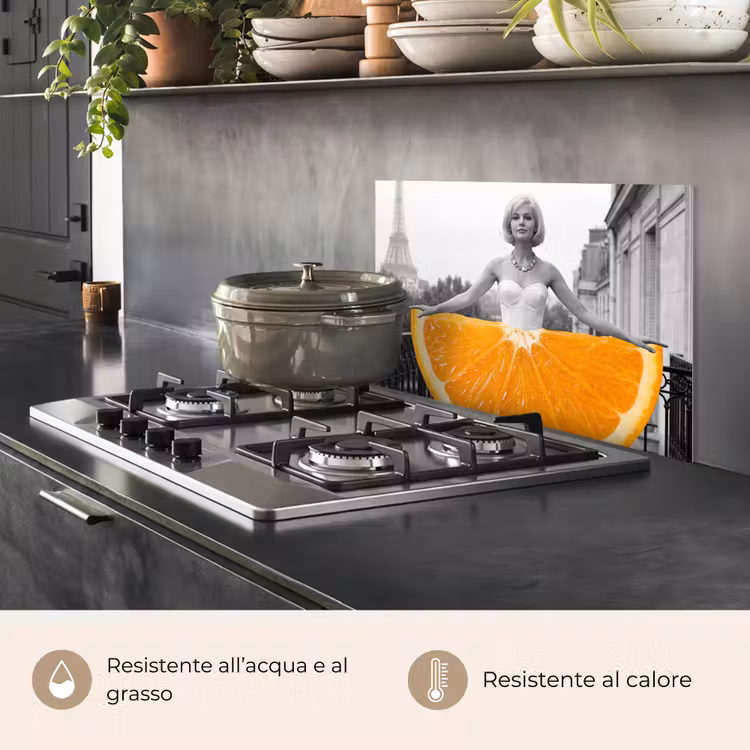 Paraschizzi cucina - Arancione - Torre Eiffel - Donna — 2