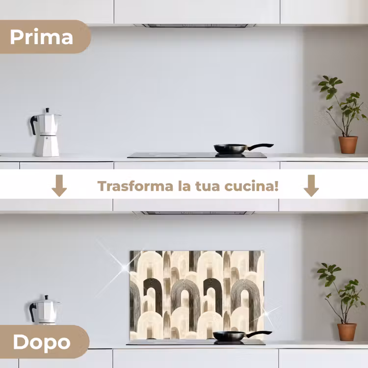 Paraschizzi cucina - Astratto - Motivo - Archi — 7