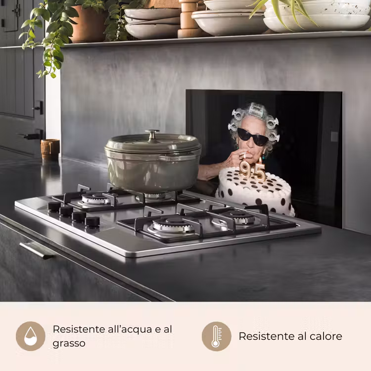 Paraschizzi cucina - Compleanno - Spilla riccia - Nonna — 2