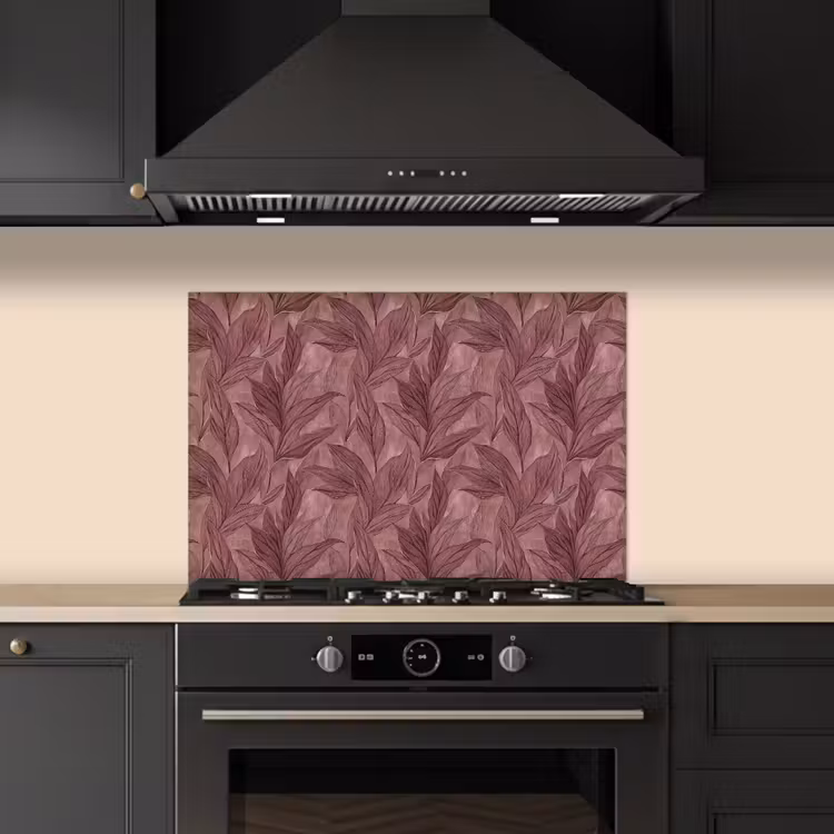 Paraschizzi cucina - Foglie - Motivo - Viola — 5