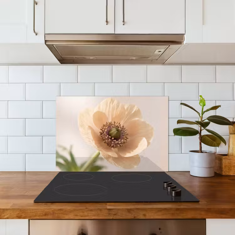 Paraschizzi cucina - Fiore - Minimalista - Verde — 3