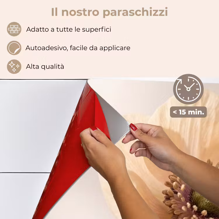 Paraschizzi cucina - Fiore - Minimalista - Verde — 4