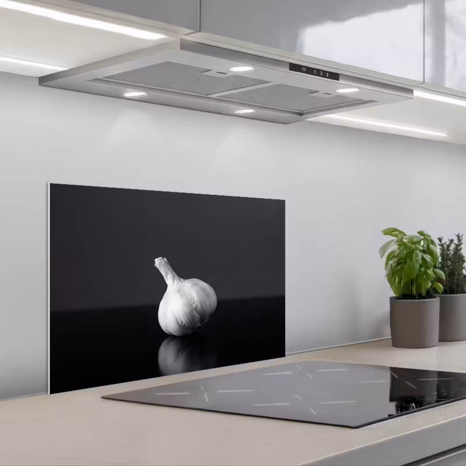 Paraschizzi cucina - Aglio - Nero - Bianco — 1