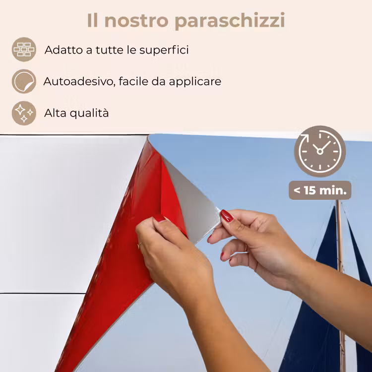 Paraschizzi cucina - Barca a vela - Mare - Blu — 4