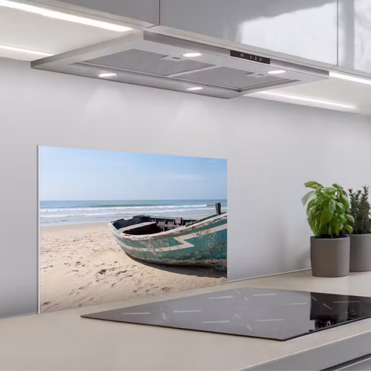 Paraschizzi cucina - Barca - Spiaggia di sabbia - Mare — 1