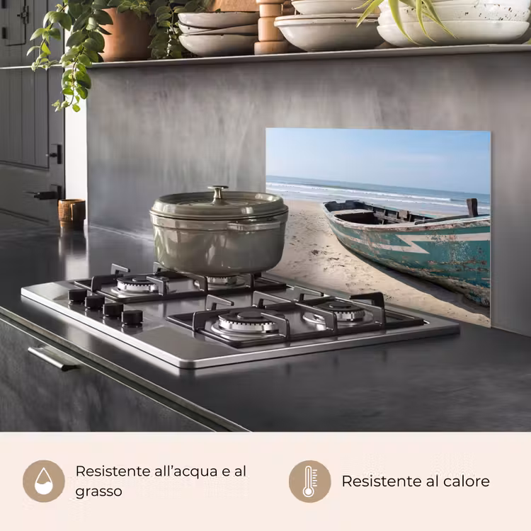 Paraschizzi cucina - Barca - Spiaggia di sabbia - Mare — 2